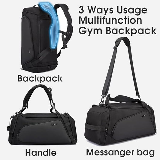 BANGE 1917D Gym Sports Duffel Backpack for Man & Women