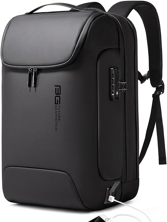 BANGE 7216 Men's Anti-Theft Backpack,Waterproof Fashion Travel Backpacks,High Tech Backpack with USB3.0 Charging Port,Business Laptop Backpack Fits 17.3 Inch Notebook…