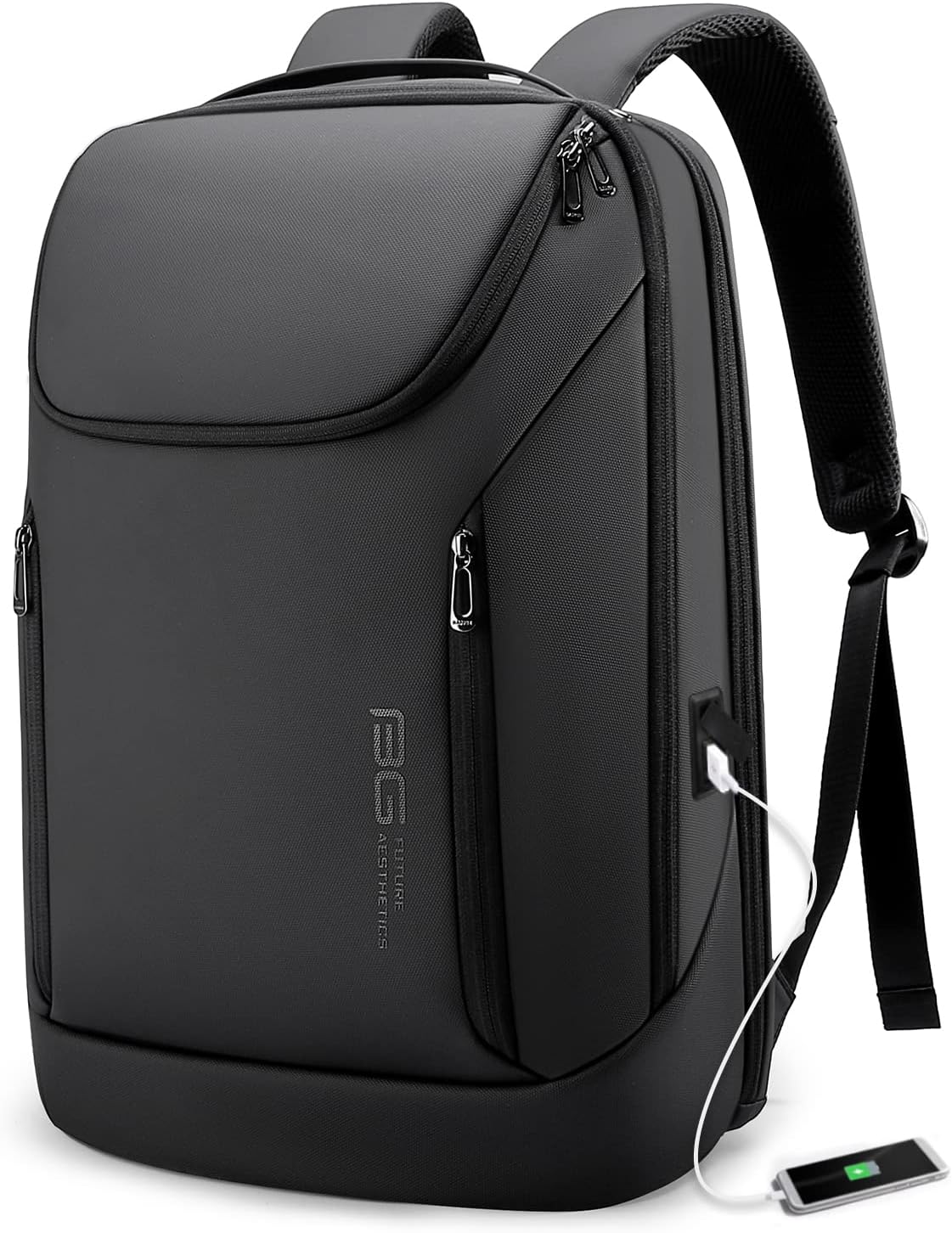 BANGE 2517 Business Smart Backpack Waterproof fit 15.6 Inch Laptop Backpack with USB Charging Port,Travel Durable Backpack