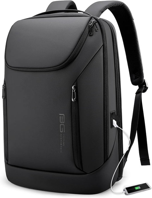 BANGE 2517 Business Smart Backpack Waterproof fit 15.6 Inch Laptop Backpack with USB Charging Port,Travel Durable Backpack