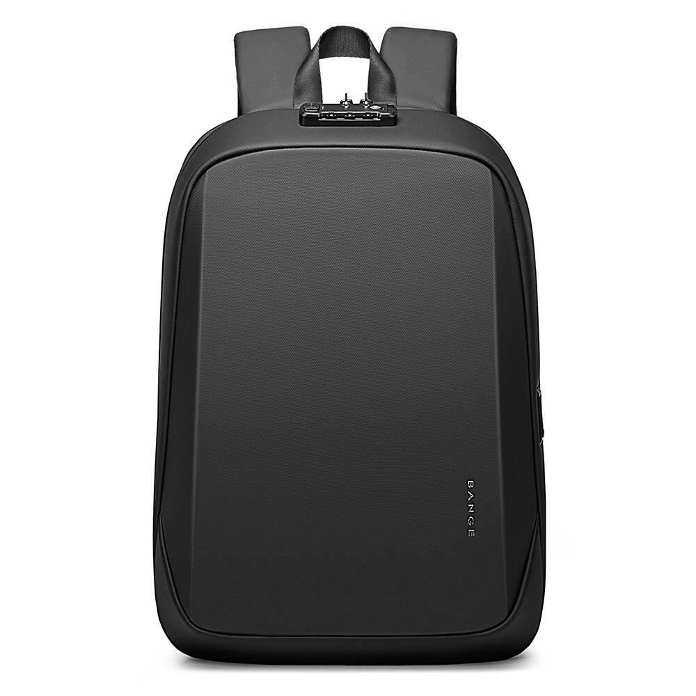 BANGE 7251 Backpack Waterproof 15.6in Laptop Size Smart Trendy Durable Oxford Backpacks Anti-Theft USB School Travel Black Bags