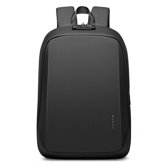 BANGE 7251 Backpack Waterproof 15.6in Laptop Size Smart Trendy Durable Oxford Backpacks Anti-Theft USB School Travel Black Bags