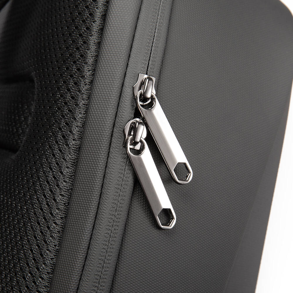 BANGE 7251 Backpack Waterproof 15.6in Laptop Size Smart Trendy Durable Oxford Backpacks Anti-Theft USB School Travel Black Bags