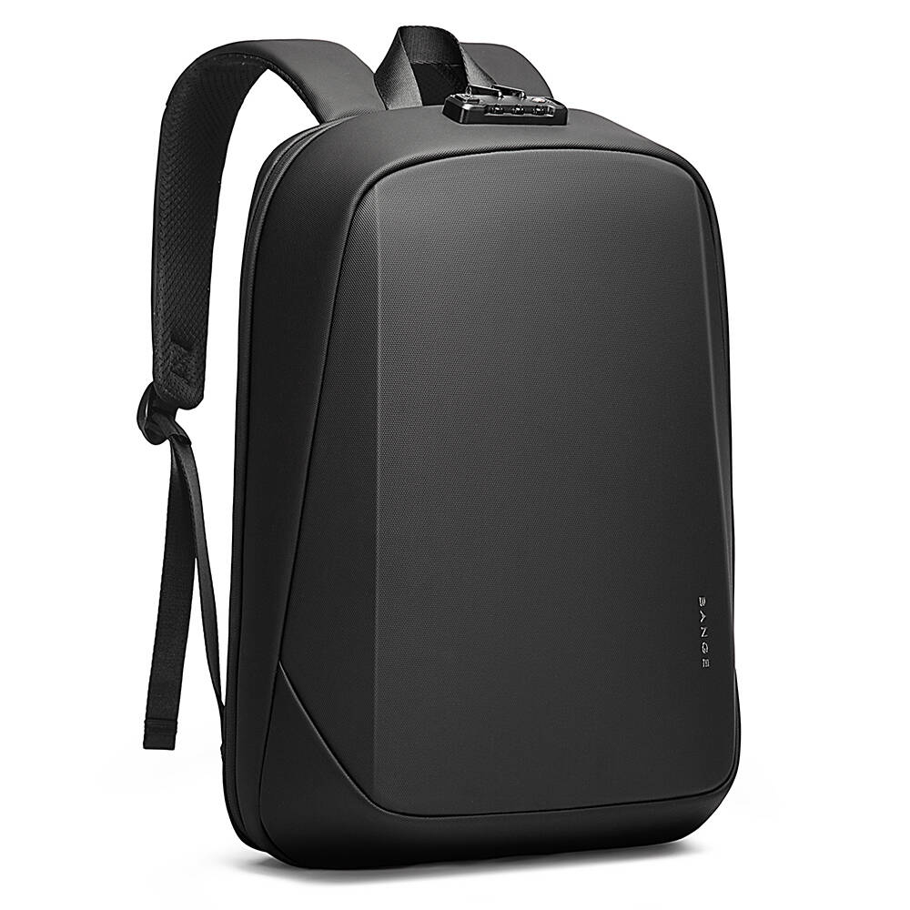 BANGE 7251 Backpack Waterproof 15.6in Laptop Size Smart Trendy Durable Oxford Backpacks Anti-Theft USB School Travel Black Bags