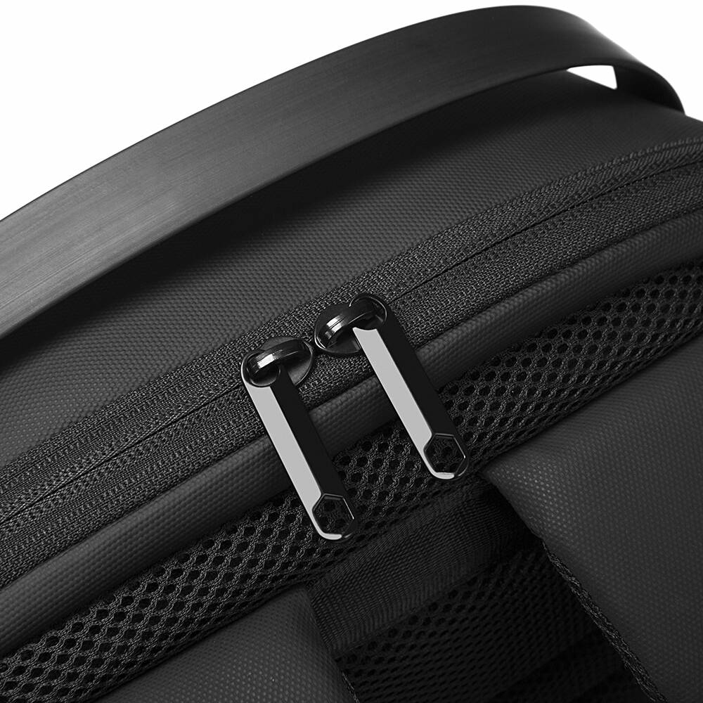 BANGE 7225 Backpack Waterproof 15.6in Laptop Size Smart Trendy Durable Oxford Backpacks Anti-Theft USB School Travel Black Bags