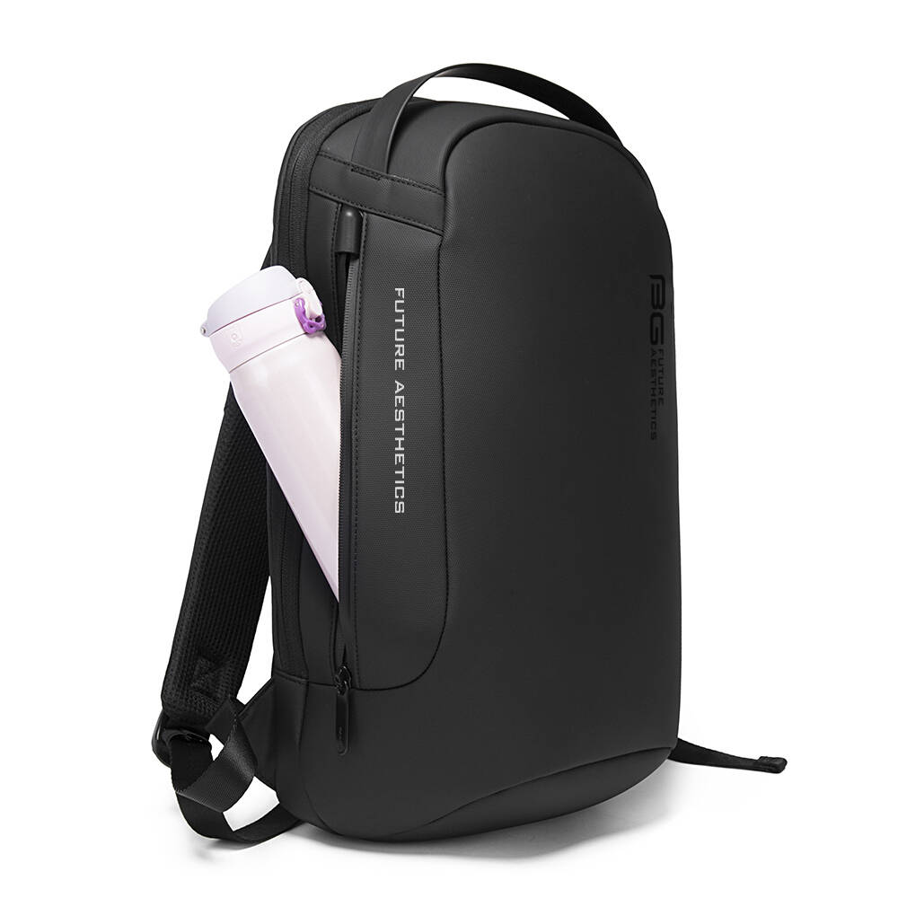 BANGE 7225 Backpack Waterproof 15.6in Laptop Size Smart Trendy Durable Oxford Backpacks Anti-Theft USB School Travel Black Bags