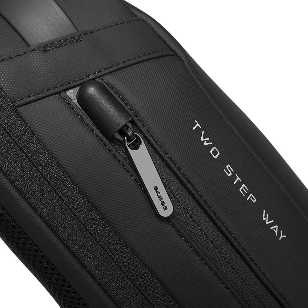 BANGE 7225 Backpack Waterproof 15.6in Laptop Size Smart Trendy Durable Oxford Backpacks Anti-Theft USB School Travel Black Bags