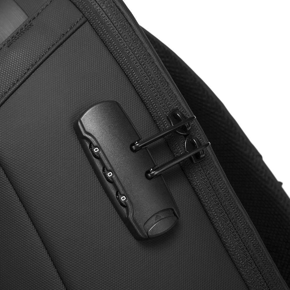BANGE 7225 Backpack Waterproof 15.6in Laptop Size Smart Trendy Durable Oxford Backpacks Anti-Theft USB School Travel Black Bags