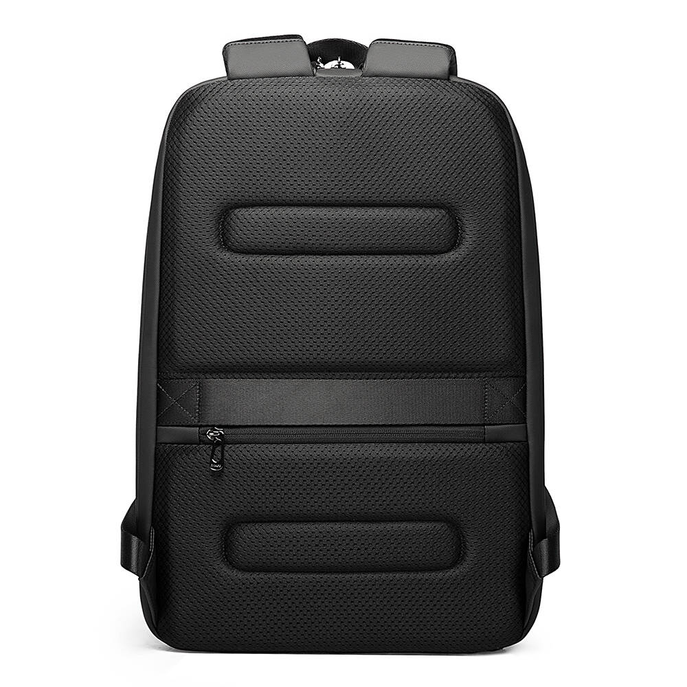 BANGE 7251 Backpack Waterproof 15.6in Laptop Size Smart Trendy Durable Oxford Backpacks Anti-Theft USB School Travel Black Bags