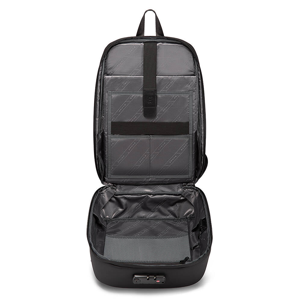 BANGE 7251 Backpack Waterproof 15.6in Laptop Size Smart Trendy Durable Oxford Backpacks Anti-Theft USB School Travel Black Bags