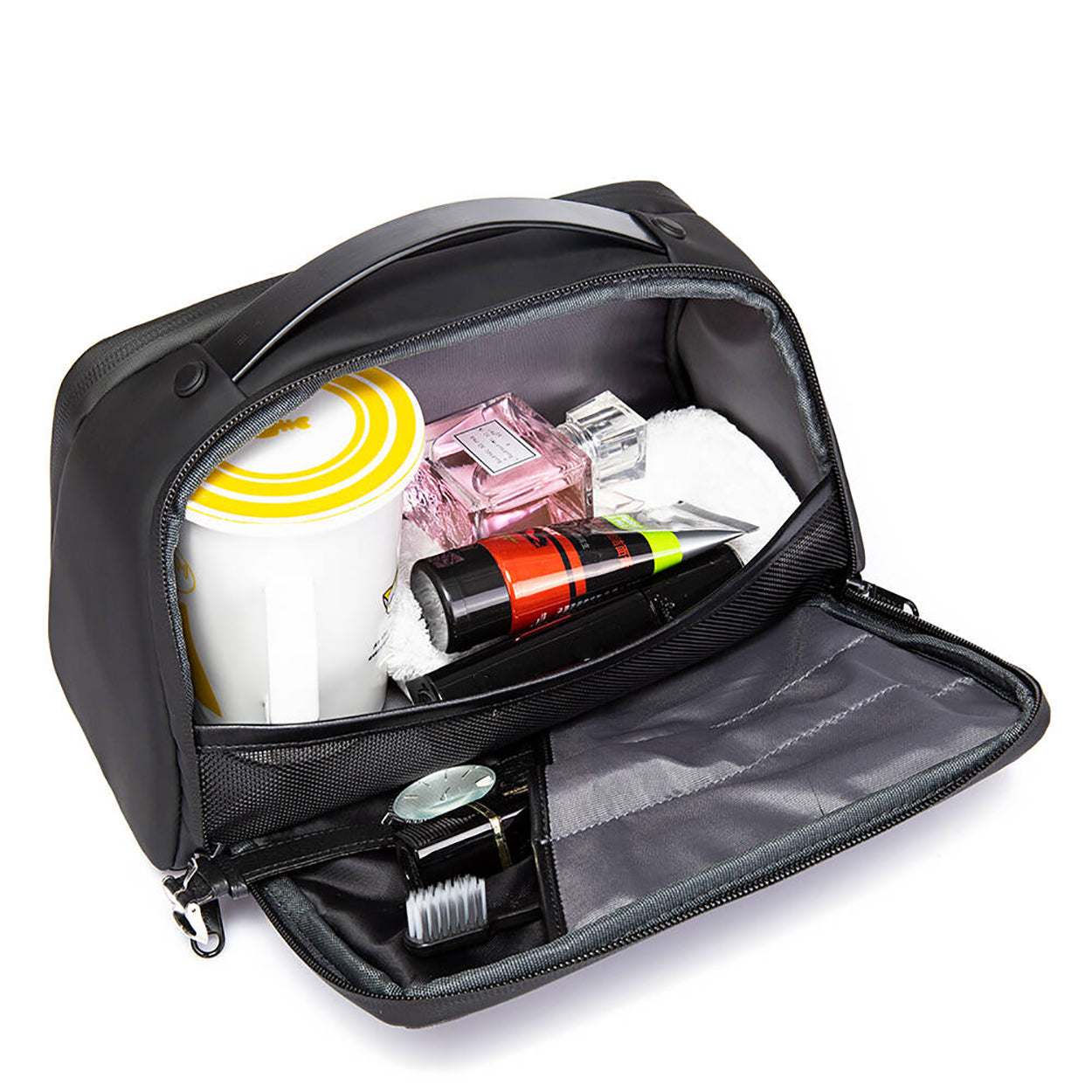 BANGE 22196 Toiletry Bag Water-Resistant For Men & Women, Travel Toiletry Organizer Dopp Kit Shaving Bag For Toiletries Travel Accessory | Grooming Kit For Men And Women